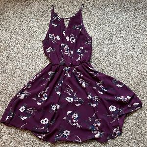 Miami purple floral dress